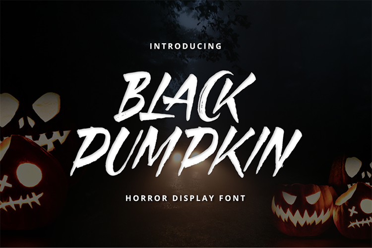 Black Pumpkin Font