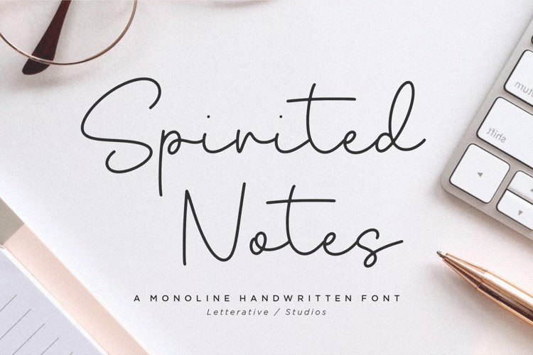 Spirited Notes Font