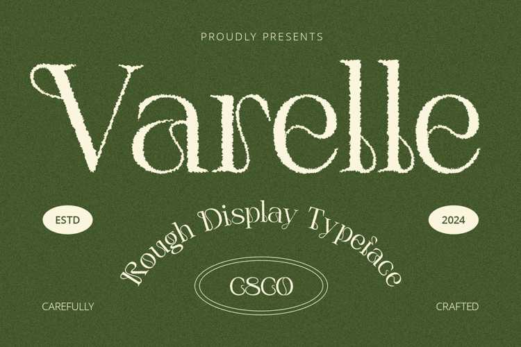 Varelle Rough Font | craftsupplyco | FontSpace