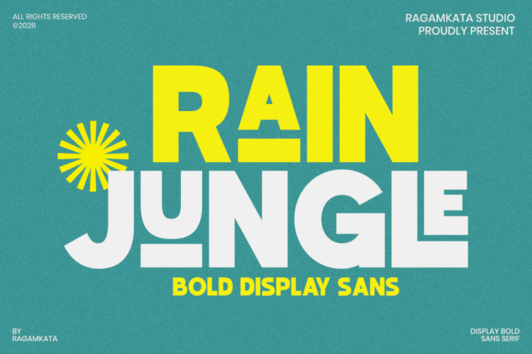 Preview of Rain Jungle Font