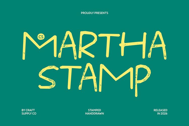 Preview of CS Martha Stamp Font