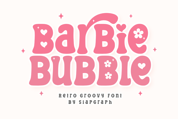 Preview of Barbie Bubble Font
