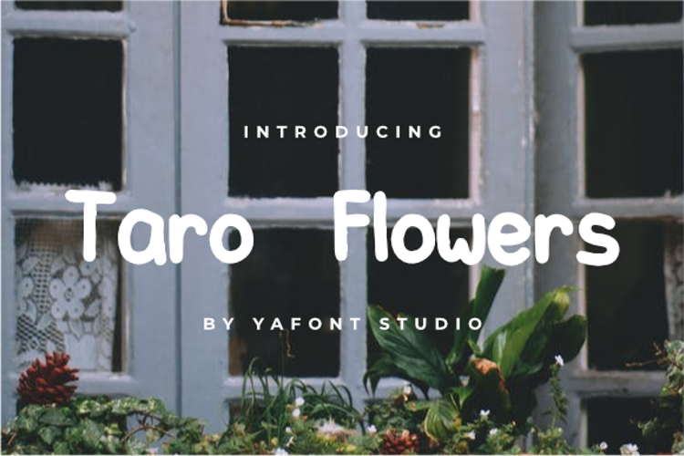 Taro Flowers Font