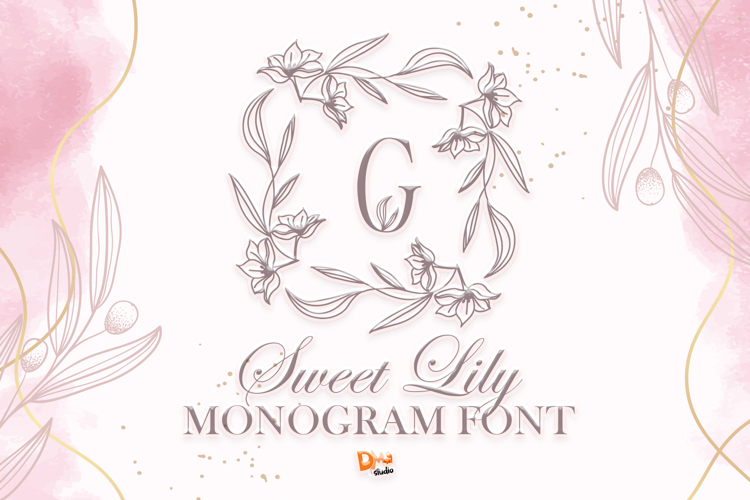 Preview of Sweet Lily Monogram Font