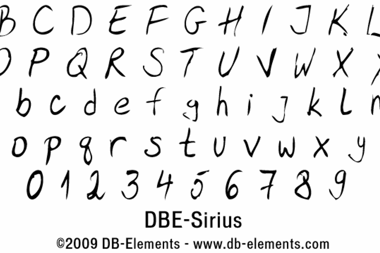 DBE-Sirius Font