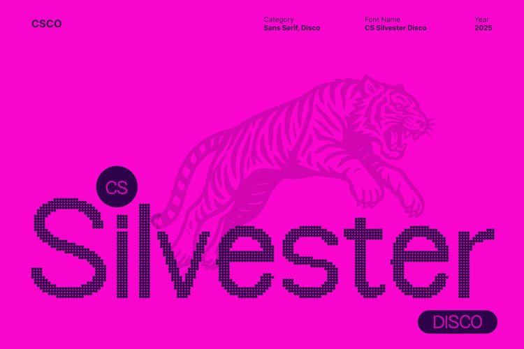 Preview of CS Silvester Disco Regular Font