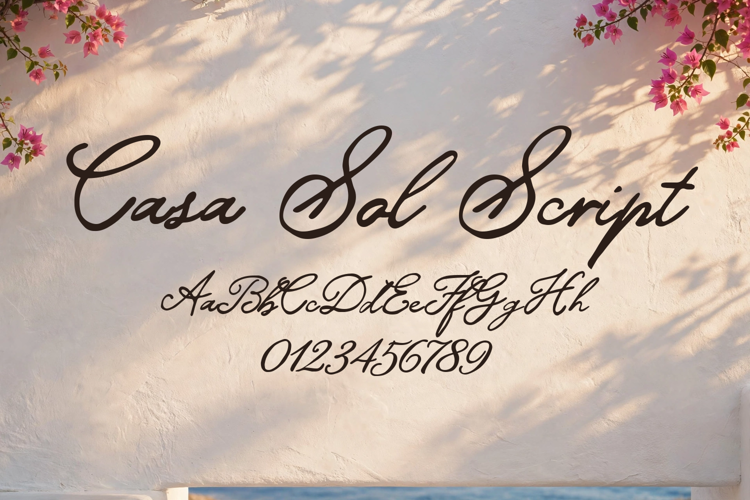 Preview of Casa Sol Script Font