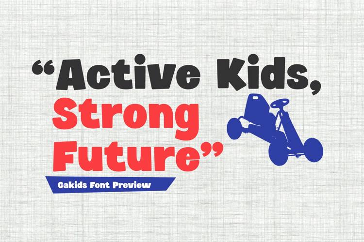 Preview of Cakids Font