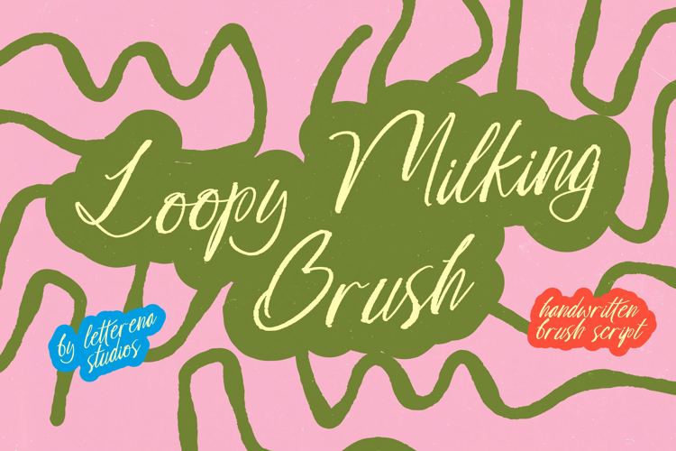 Preview of Loopy Milking Brush Font