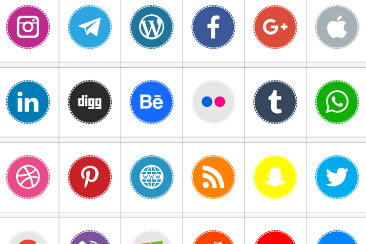Icons Social Media 11 Font