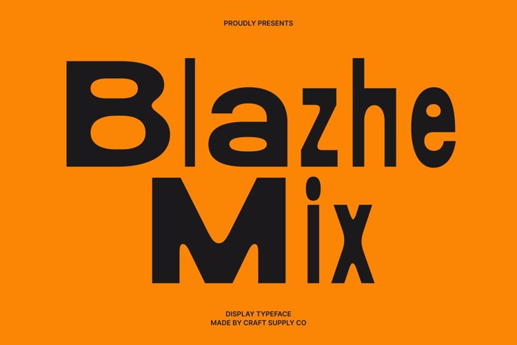 Preview of Blazhe Mix Font