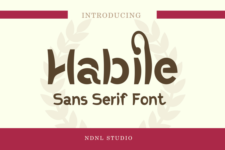 Preview of Habile Font