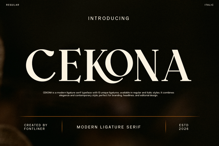 Preview of Cekona Font