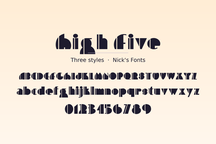 Preview of High Five Font