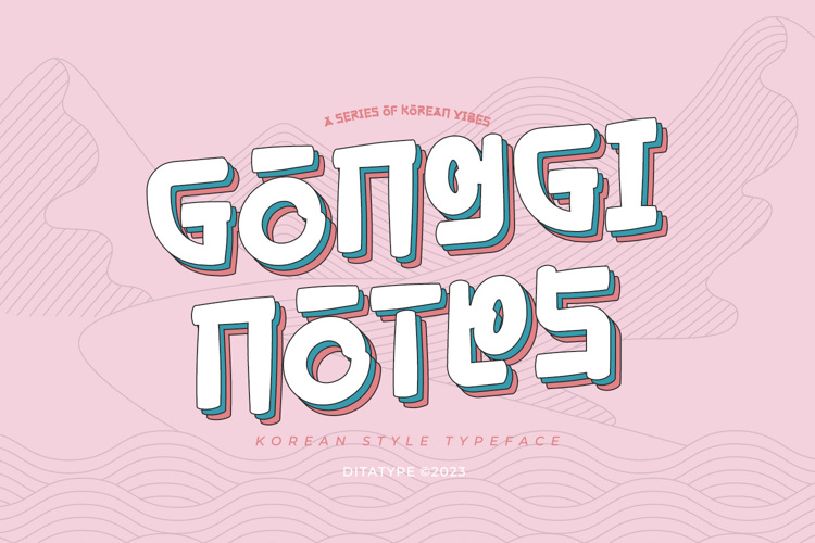 Gonggi Notes Font
