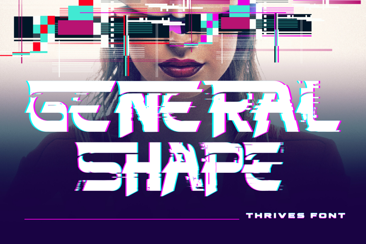 Preview of Thrives Glitch Font