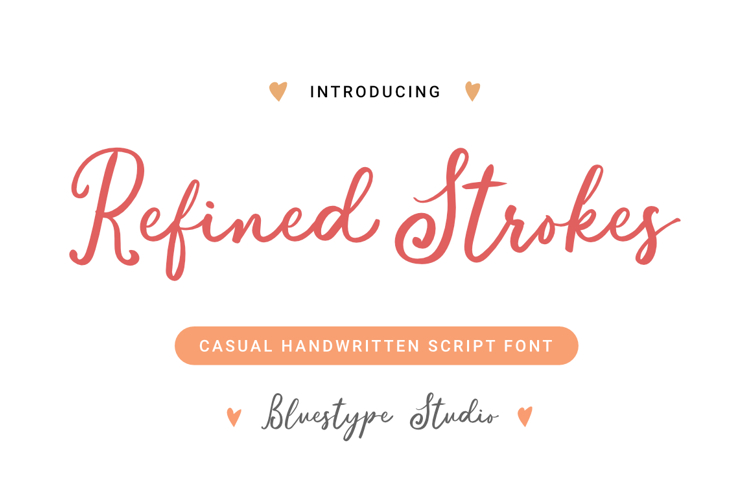 Preview of Refined Strokes Font