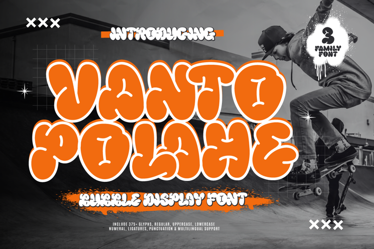 Preview of Vanto Polahe Font