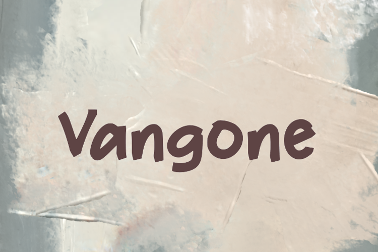 Preview of v Vangone Font