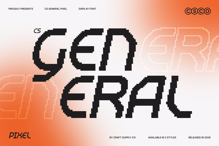 Preview of CS General Pixel Font