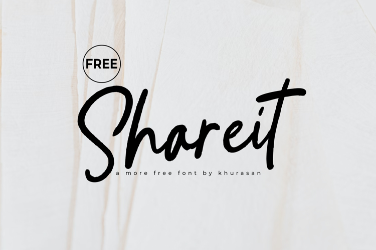 Preview of Shareit Font