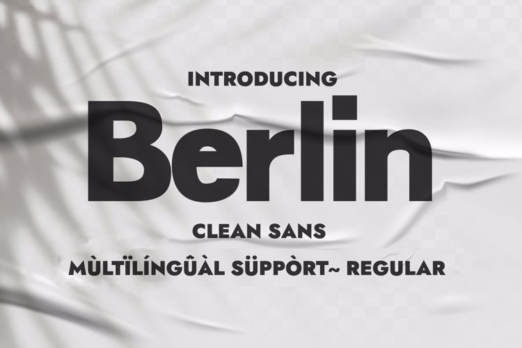 Preview of Berlin Font