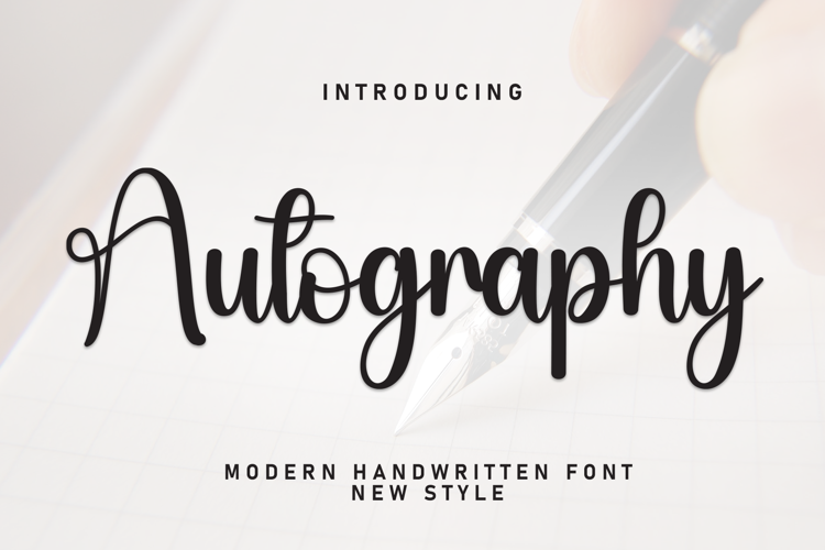 Preview of Autography Font