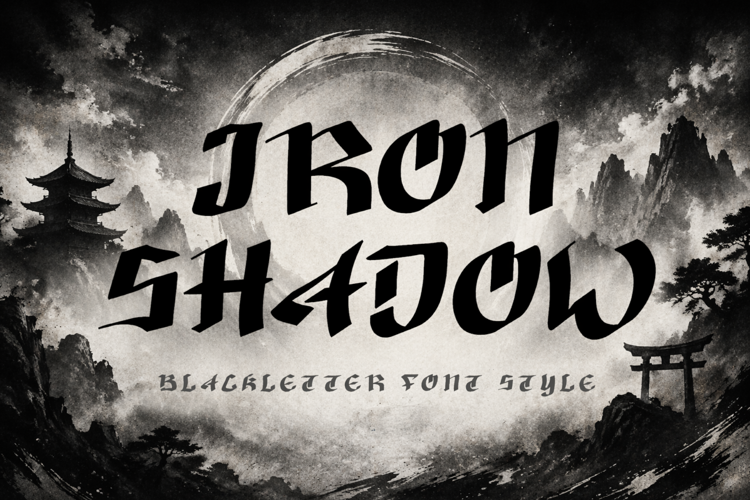 Preview of Iron Shadow Font