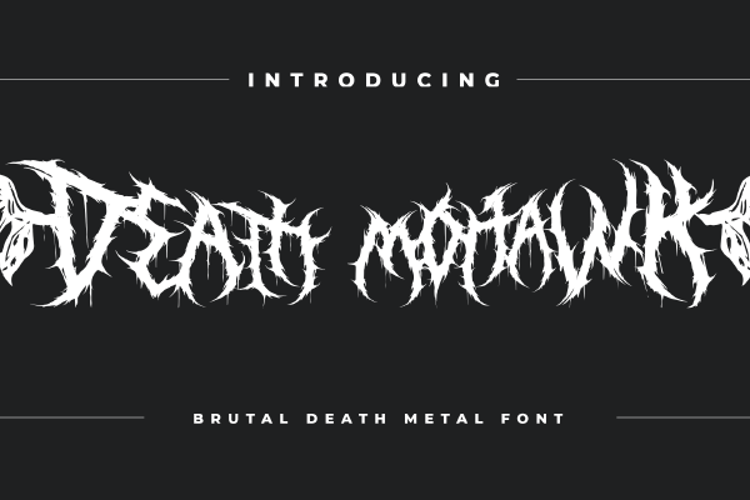Death Mohawk Font