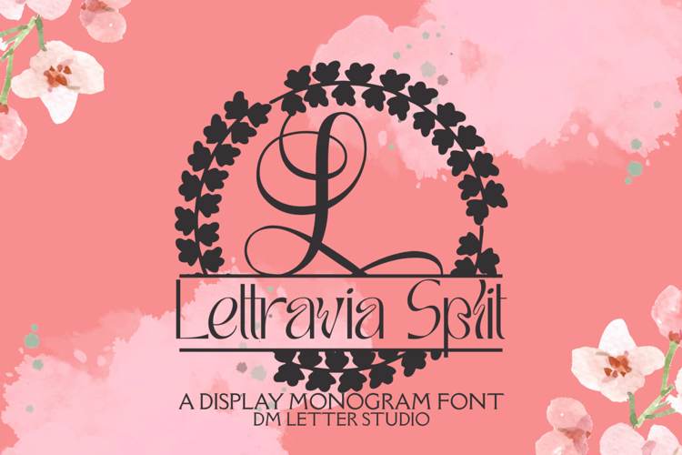 Preview of Lettravia Split Monogram Font