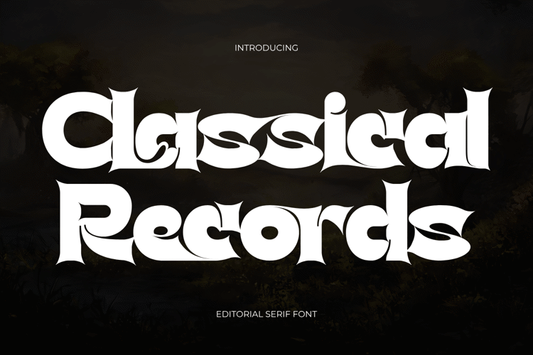 Preview of Classical Records Font