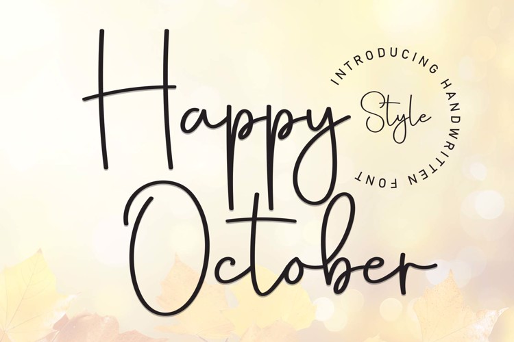 Happy October Font