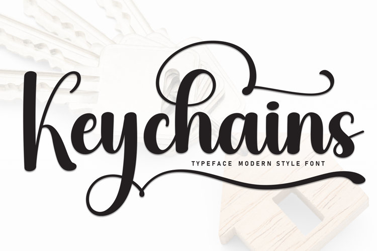 Preview of Keychains Font