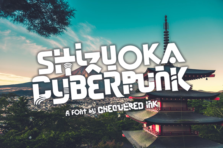 Preview of Shizuoka Cyberpunk Font