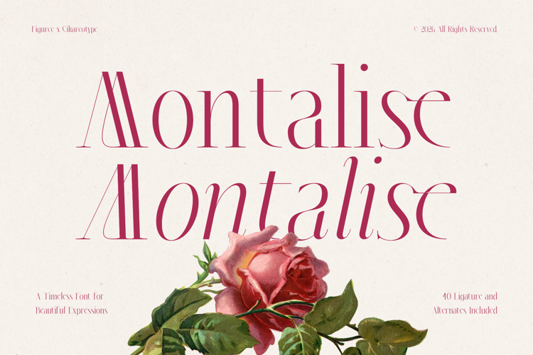 Preview of Montalise Font