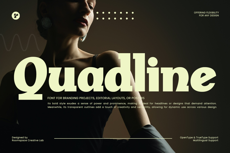 Preview of Quadline Font