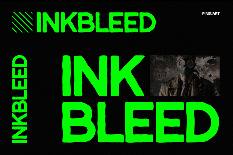 Preview of Inkbleed Font