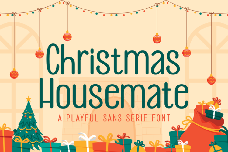 Preview of Christmas Housemate Font