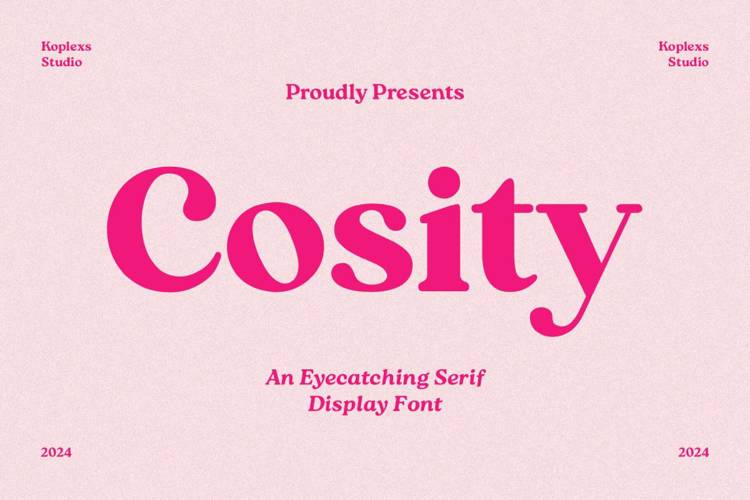 Preview of Cosity Font