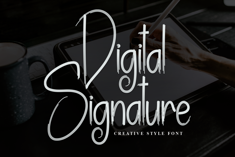 Preview of Digital Signature Font