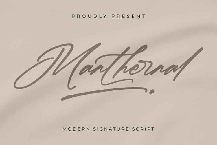 Manthernal Font