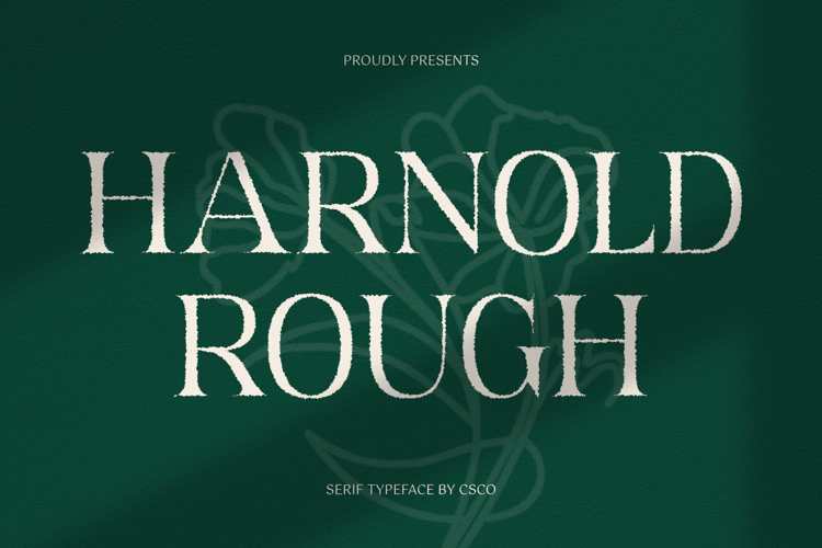 Harnold Rough Font