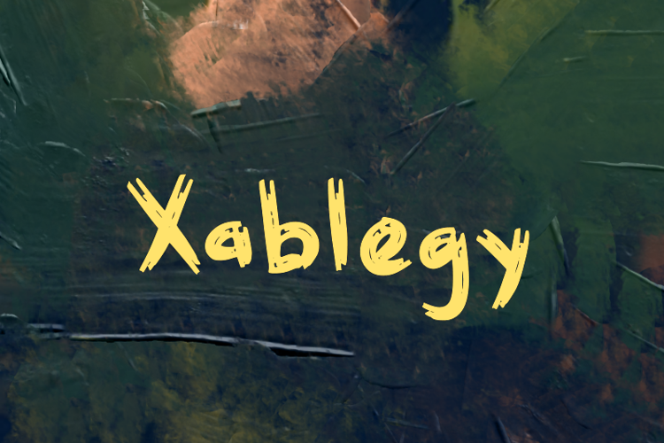 Preview of x Xablegy Font