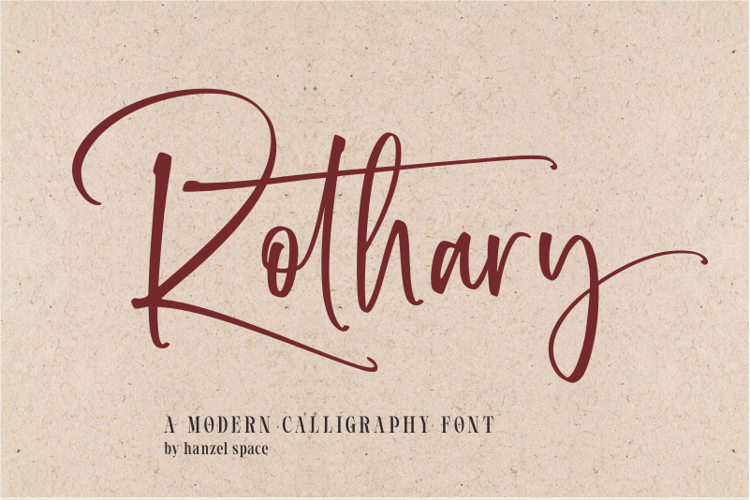 Rothary Modern Calligraphy Font