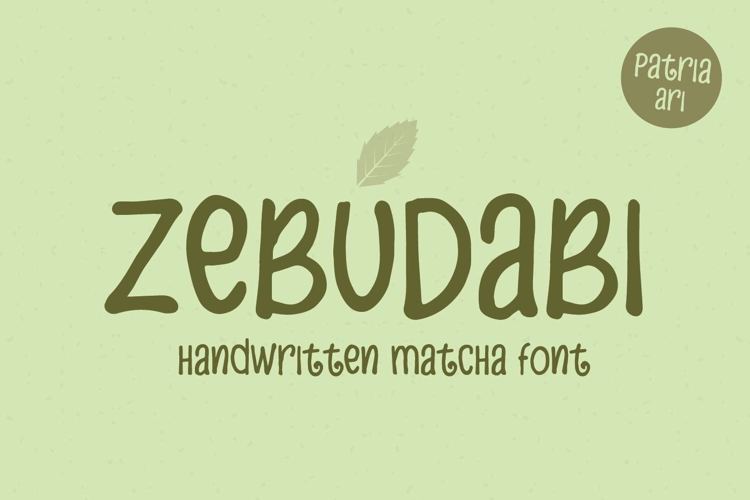 Zebudabi Font