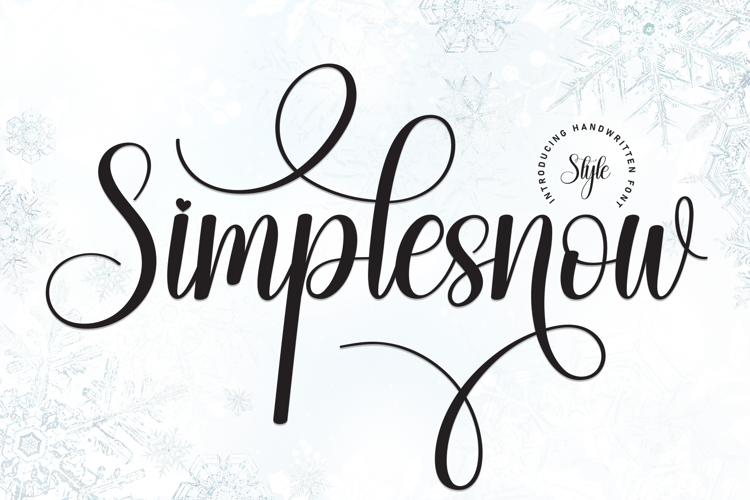 Preview of Simplesnow Font