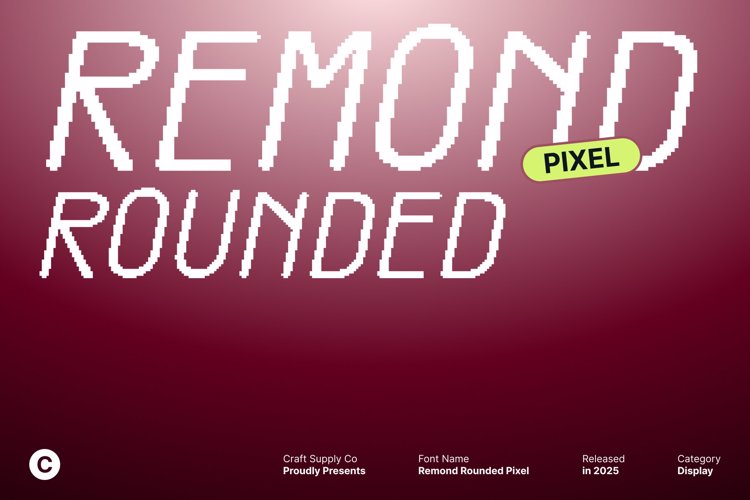 Preview of Remond Rounded Pixel Font