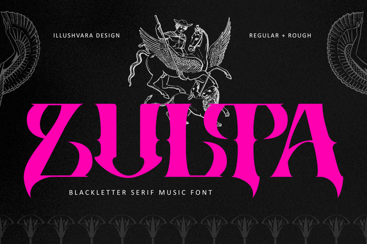 Preview of Zulta Music Font