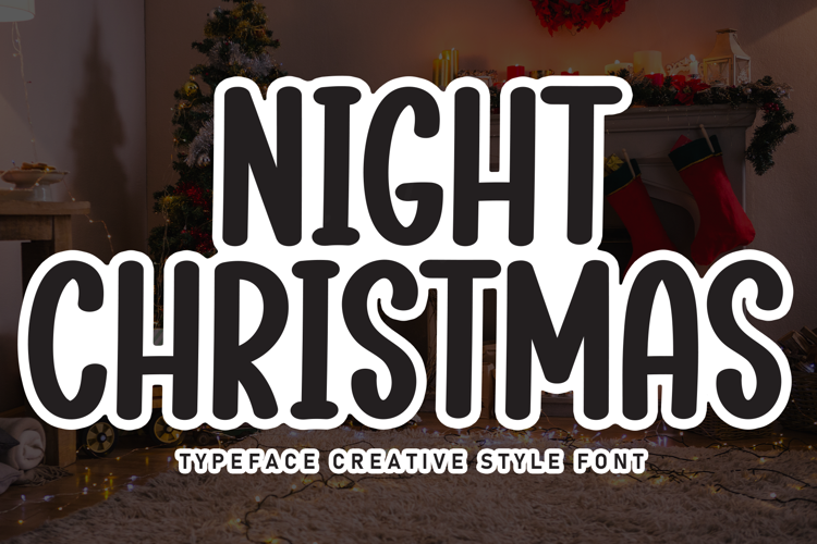 Preview of Night Christmas Font