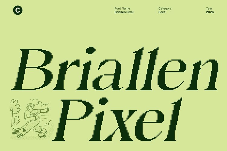 Preview of Briallen Pixel Font